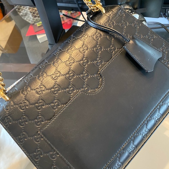 ❌SOLD❌ Padlock GUCCI Signature shoulder bag - Picture 4 of 9